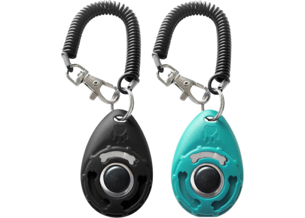 Pet Training Clicker with Wrist Strap - Dog Training Clickers (New Black + Blue) - Image 3