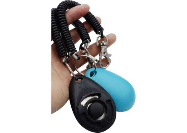 Pet Training Clicker with Wrist Strap - Dog Training Clickers (New Black + Blue) - Image 2
